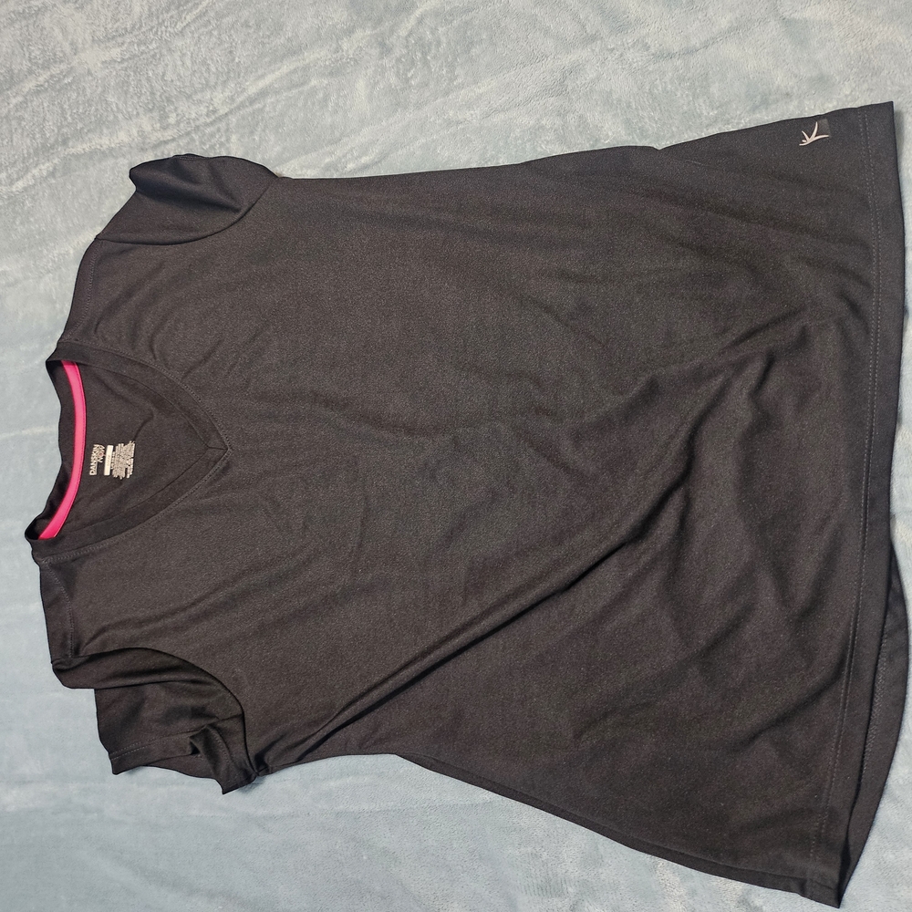 Danskin Now Black Short Sleeve Tee